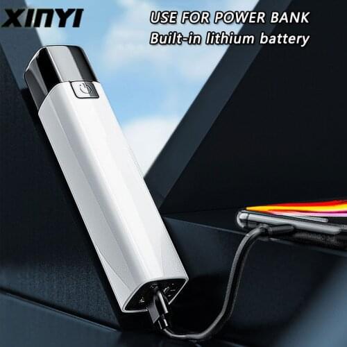 USB Rechargable Mini LED Flashlight Built-in battery 3 Lighting Mode WaterproofTorch Stylish Portable Suit for Night Lighting