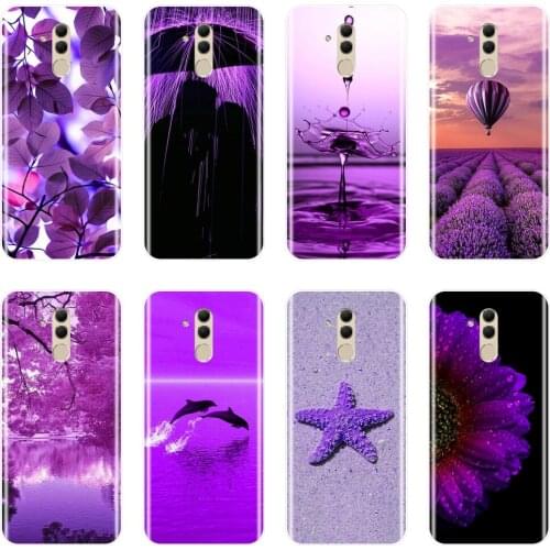 Back Cover For Huawei Mate 7 8 9 10 20 Lite Purple Flower Star Floral Silicone Soft Case For Huawei Mate 9 10 20 Pro Phone Case