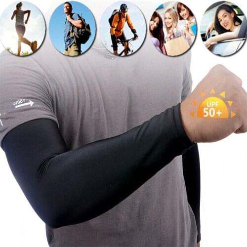1 Pair Elbow Support Pad Long Sunshade UV Protection Arm Cover Protector Warmer Outdoor Cycling Sportswear Accessories