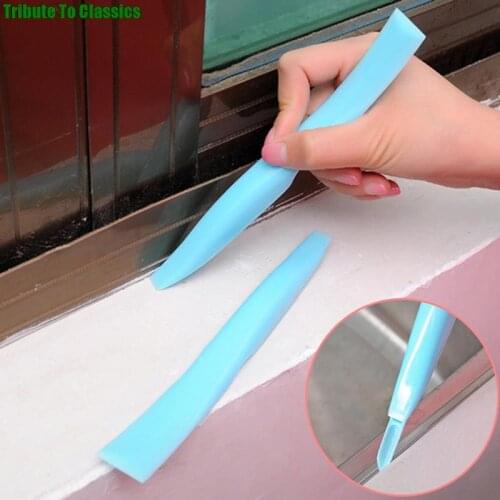 1PC Multi-purpose Kitchen Stove Edge Clean Decontamination Double-Headed Scraper Magnetic Brush For Washing Windows Gap