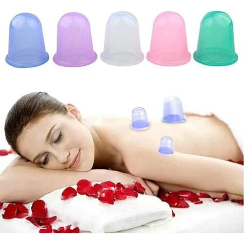 300pcs/lot Family Body Massage Helper Anti Cellulite Vacuum Silicone Cupping Cups Brand new and High quality