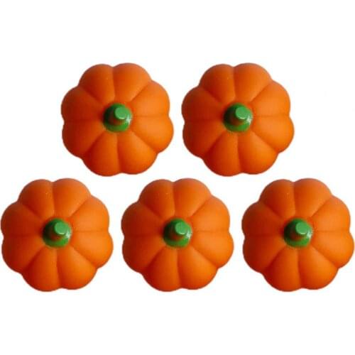 5Pcs Lovely Squeeze Toy Sounding Vivid Finger Pumpkin Squeeze Toy Stress-relieving Toy for Children Entertainment