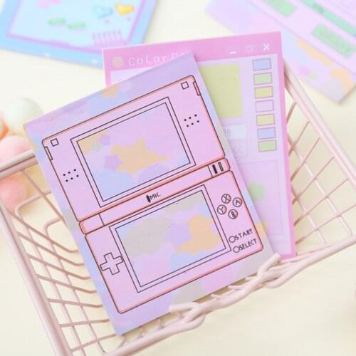 500 pcs Computer Game Machine Modeling Memo Pad N Times Sticky Notes Memo Notepad Bookmark Planner Stickers Stationery