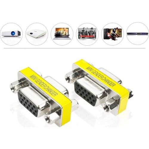 VGA 15pin to VGA 15pin Adapter MaleBraided Shielding display signal short cable VGA Male to Male Computer Monitor Adapter tv new