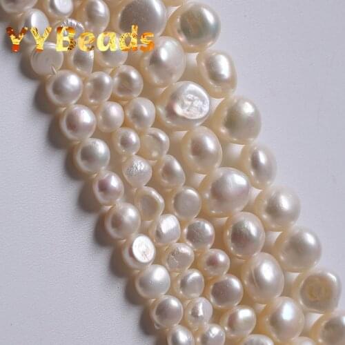 5A 100% Natural Real Pearl Beads Freshwater White Jewelry Mother Of Pearl Beads For Jewelry Making DIY Charms Bracelets Earring