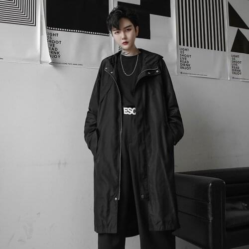 Baoukoo Men's Hooded Trench Coats