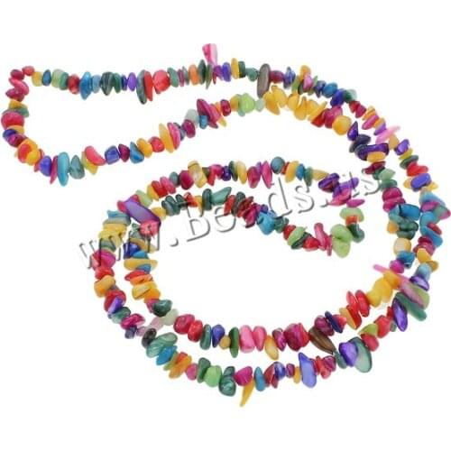 Mixed colors Freshwater Shell beads DIY Jewelry Findings Beads 5-8mm Freeform Shape Gem stone Chip Loose Beads 260PCs/Strand