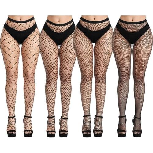 Plus Size Fishnet Stockings, Fishnet Tights Thigh High Stockings Pantyhose for Women