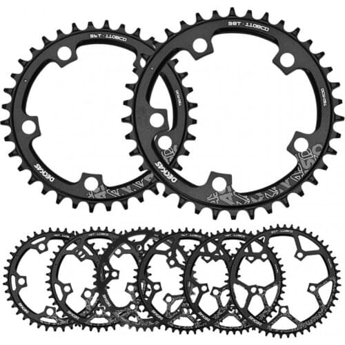 DECKAS MTB Bicycle Crankset 110BCD Aluminum Crankset Disc 38-50T Chainring Bike Parts