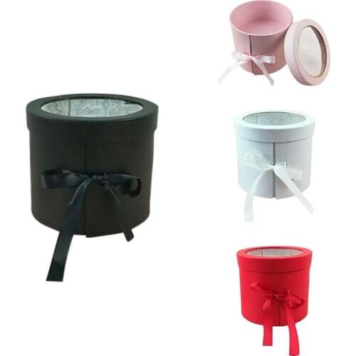 Double Layers Round Rotating Box Gift Box Flower Box Packing Box DIY Gifts Box