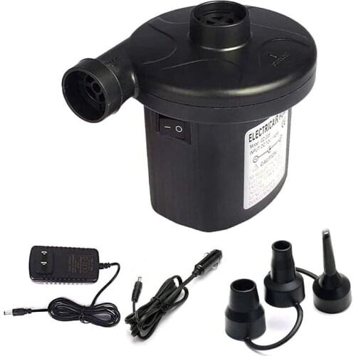 Electric Pump for Inflatables, Quick Air Pump with 3 Nozzles for Inflatable Couch UK Plug