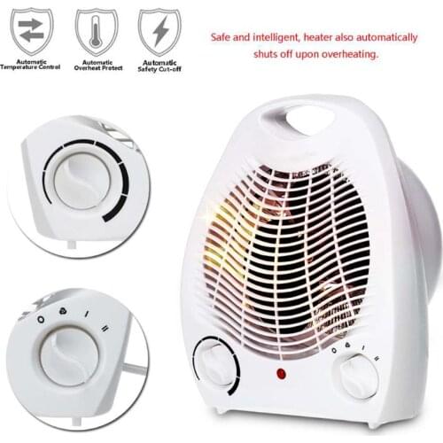 Electric Space Heater Fan- Indoor Heater 1000W/2000W Electric Heater Air Heating