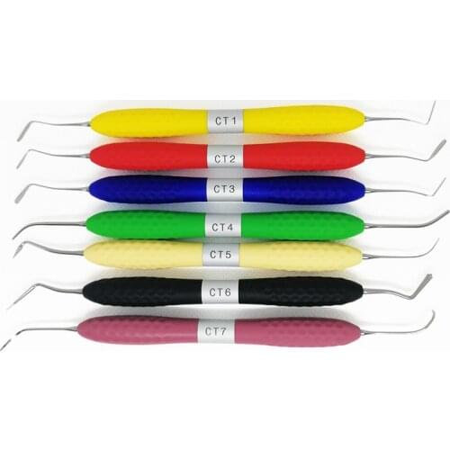 Imported Plastic Handle Dental non-stick Resin Plugger Corrector Aesthetic Repair Kit Equipment Shaper Resin knife dresser