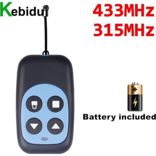 Kebidu 315Mhz/433Mhz Cloning Duplicator Key Fob A Distance Remote Control 433MHZ Clone Fixed Learning Code For Gate Garage Door