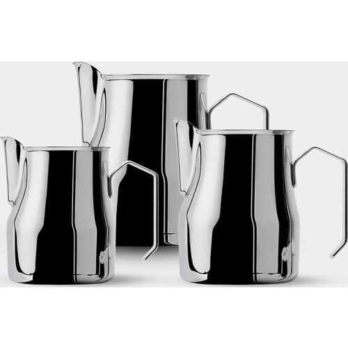 Coffee garland cup long mouth garland cylinder stainless steel material espresso coffee milk cylinder