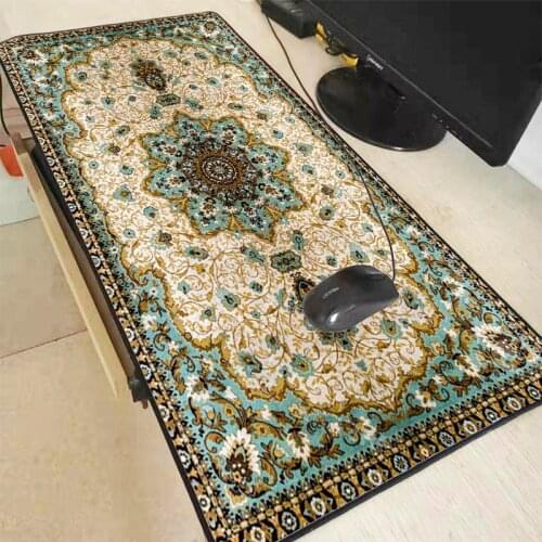 Mairuige Blue Persian Carpets Design Computer Laptop Gaming Large Size Locking Edge Mouse Pad The best choice for CSGO DOTA