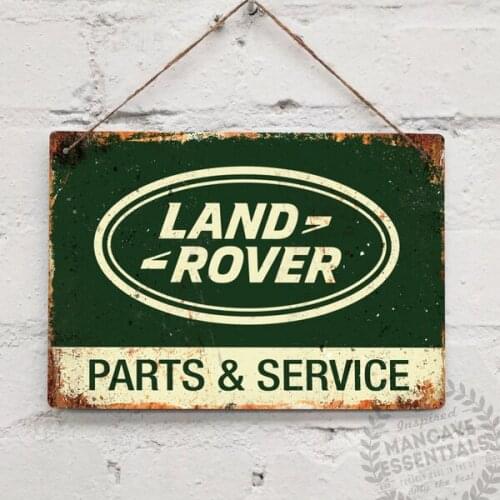 Land Rover Parts Replica Vintage Garage Tin Sign Metal Sign Metal Poster Metal Decor Metal Painting Wall