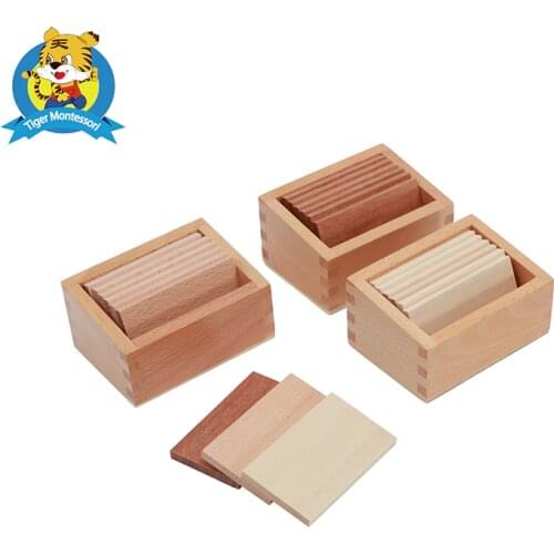 Montessori material sensorial Baric Tablets with Box toy