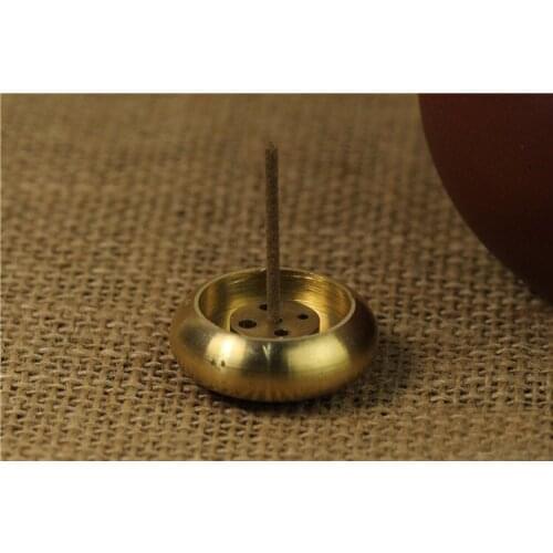 Metal Copper Incense Censer Plug Fragrant Utensil Incense Stand Holder Multi-use