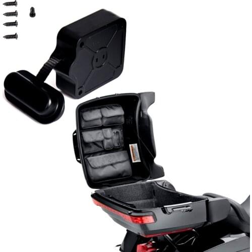 Motorcycle Black Tour Pack Lid Tether Fits for Harley Touring Ultra Electra Street Glide 2014-2016