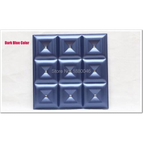 New Arrival acoustic panels 3D Leather wall panel Leather Acoustic Panels living room sofa backgroumd for wall 6pcs 40*40*2.5CM