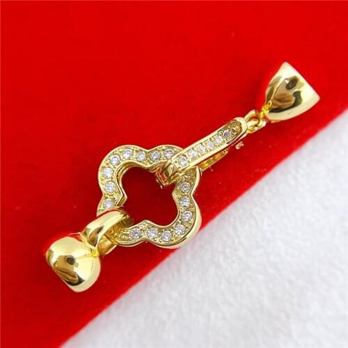 Wholesale DIY Natural Stones Beads Jewelry Making Accessories Silver/Gold/Rose Gold Metal Connector Clasps Findings