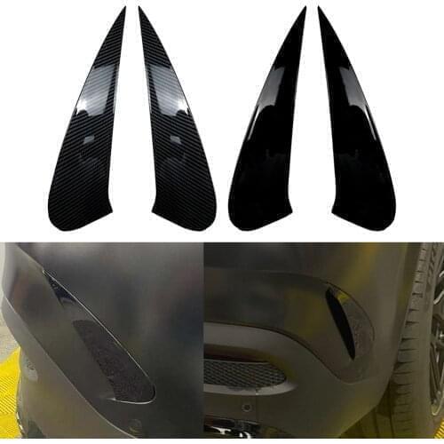 1 Pair Auto Rear Bumper Splitter Spoiler Canard Air Vent Trim Decor For Mercedes-Benz AMG GLE Coupe C167 GLE350 GLE450 2020 2021