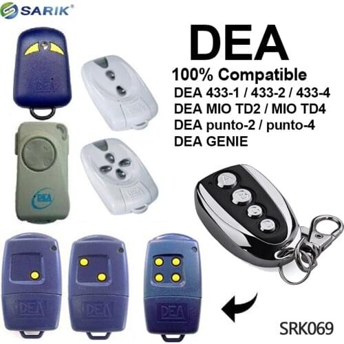 DEA Universal Remote Control duplicator 433.92mhz fixed code DEA MIO TD2,DEA MIO TD4 DEA gate garage door remote transmitter