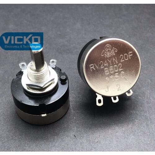 [VK] TOCOS RV24 RV24YN RV24YN20F B5K RV24YN20FB502 single turn potentiometer switch