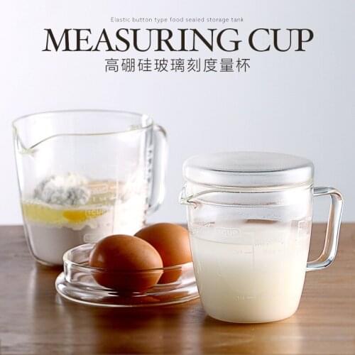 High Borosilicate Heat-resistant Measuring 500ml Coffee Cup Witth Scale Microwaveable Mil Kglass Measuring Cup