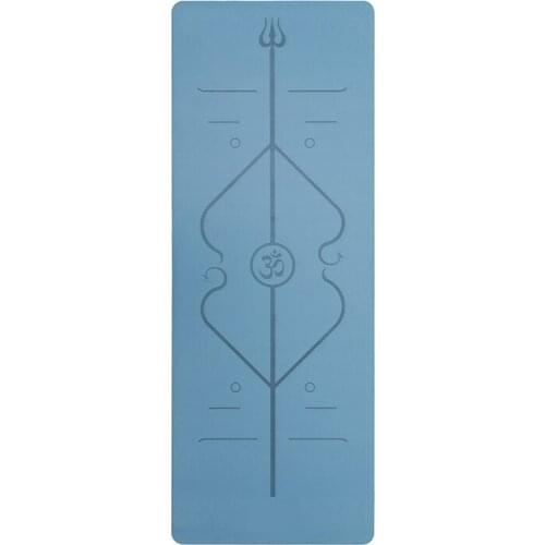 Lezyan High Quality 5 mm Pu natura Yoga Mat Non-slip Thick Pad Fitness Pilates Mat for Outdoor Gym Exercise Fitness Sport