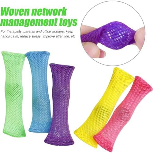 Funny Slow Soft Kid Decompression Balls Nylon High Flexibility Squeezing Marble Ball Sensory Toy Woven Mesh Toys