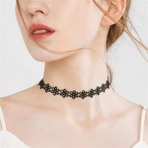 1@# Women Necklace Fashion Jewelry Torques Hiphop Cosplay Maid Collar Punk Gothic Leather Choker Metal Chain Adjustable Heart