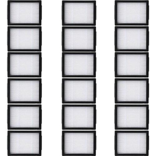 18 Replacement Filter Elements for IRobot Roomba E5 E6 I7 I7 Plus 5150 5150 6198 7150 7550 E&I Series Vacuum Cleaner