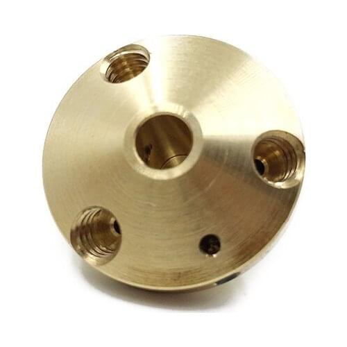 3 in 1 out Nozzle multi color brass Extruder Diamond hotend 0.4mm 1.75mm Filament for Reprap 3D printer parts