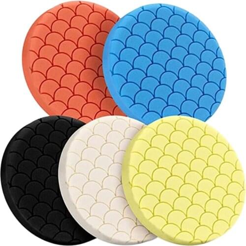 5Pcs Polishing Pads Buffing Sponge Pads Kit for Car Buffer Polisher Sanding, Waxing, Polishing, Sealing Glaze