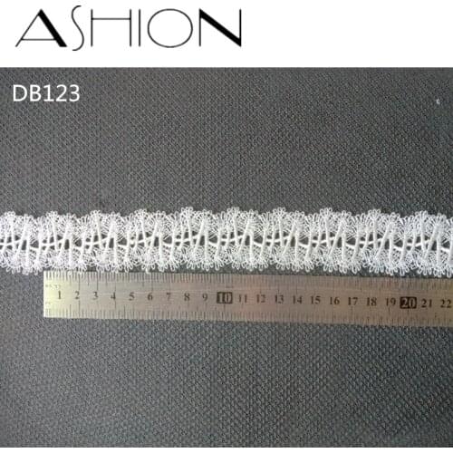5 yards 35MM white Embroidered net Lace Fabric DIY skirt hem Dance costumes Garment Accessories lace trim Sewing Craft LP-DB123