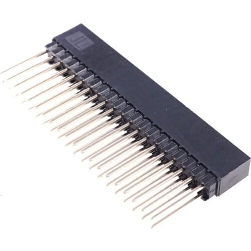 50pcs 2.54 mm 2x20 P 40 Pin Female Pin Header Square Pins 12.2mm industrial controlling computer mainboard connector PC/104
