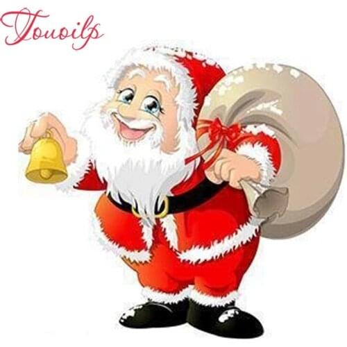 TOUOILP Full Square/Round Drill 5D DIY Diamond Painting "De Kerstman Met Een Bel" Embroidery Cross Stitch 5D Home Decor Gift