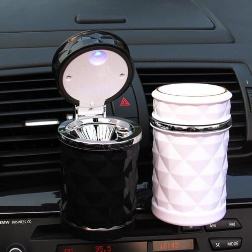 Car Ashtray Portable Led Light Car Ashtray Universal Cigarette Cylinder Seat Car Ashtray Car Interior Accessories Light Ashtray