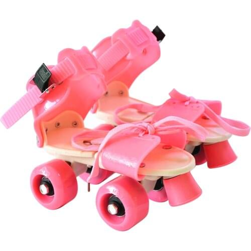New Children Roller Skates 4 Wheels Double Row Skating Shoes Sandals Adjustable Size Sliding Slalom Inline Skates for Boys Girls