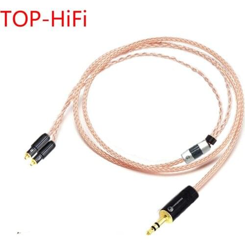 TOP-HiFi DIY 2.5/3.5/4.4mm Balanced Single Crystal Copper Headphone Upgrade Cable for SRH1540 SR0 SRH1840 SRH1440 Headphones