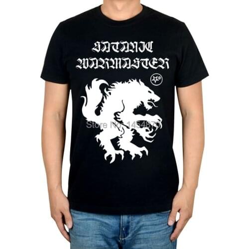 Cool Werewolf Satanic warmaster Rock Brand t shirt Cotton Punk style fitness Hardrock Metal black shirts mma vintage