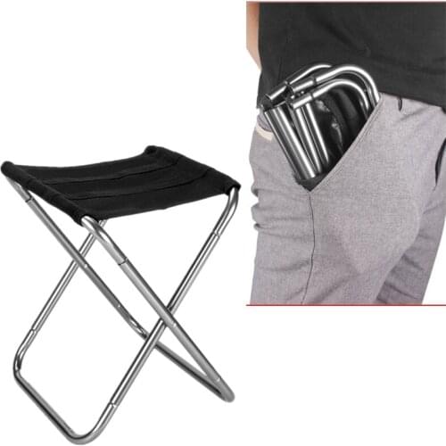 Easy To Carry Lightweight Picnic Retractable Portable Stool Folding Chiar Outdoor Convenient Fishing Mini Foldable Camping Stool