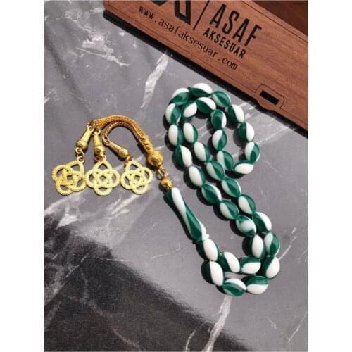 Men Green White Powder Amber