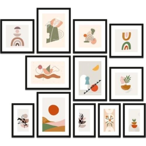 12 piece Frame Looking Mdf Wall Table Set Opt-19