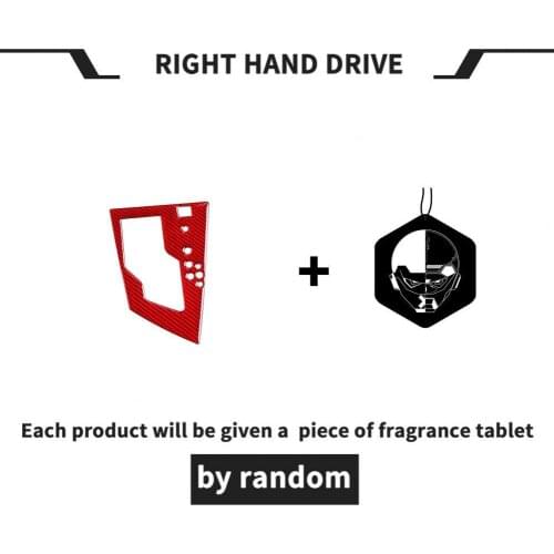 Panel Trim Sticker Dust-proof Waterproof Red Car Gear Shift Panel Trim Cover for Toyota Corolla 2014-2018 Right Drive