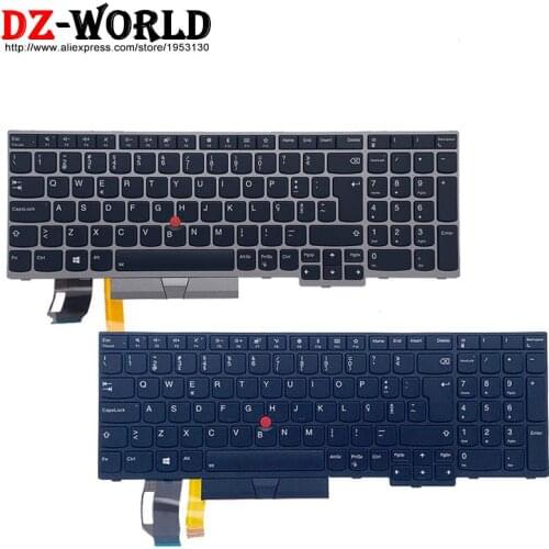 New Origina Po Portuguesel Backlit Keyboard for Lenovo Thinkpad E580 E585 E590 T590 P53S L580 L590 P52 P72 P53 P73 Laptop