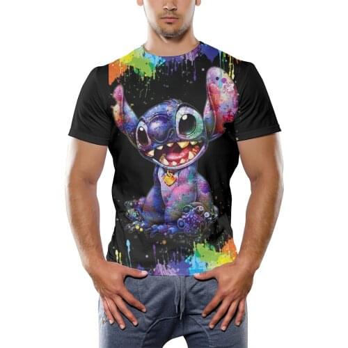 Disney New Summer 3D Printed T Shirts Stitch Casual Men Women Children Cool Fashion Short Sleeve Interesting T Shirts Tops