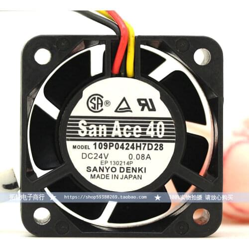 NEW SANYO DENKI SAN ACE 109P0424H7D28 24V 0.08A 4015 4CM Frequency converter cooling fan